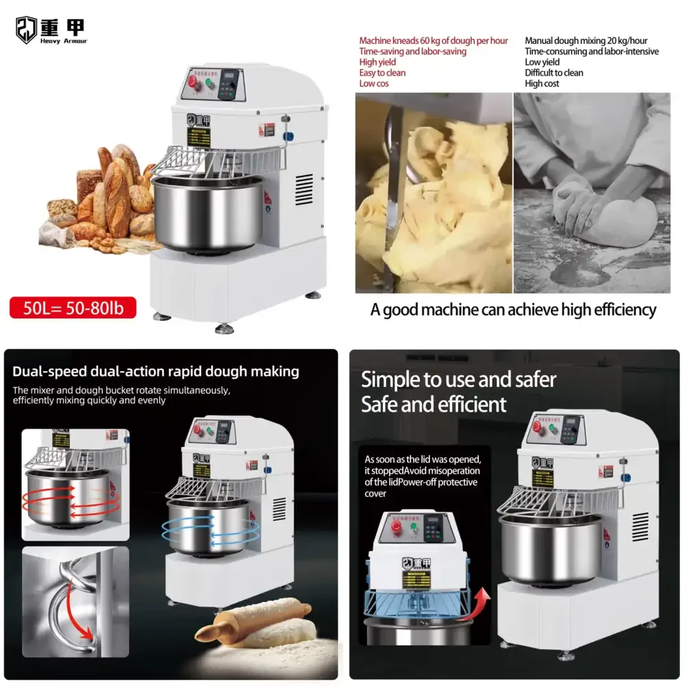

High Performance Electric Automatic Stand Mixer for Commercial Kitchen Dough Mixing