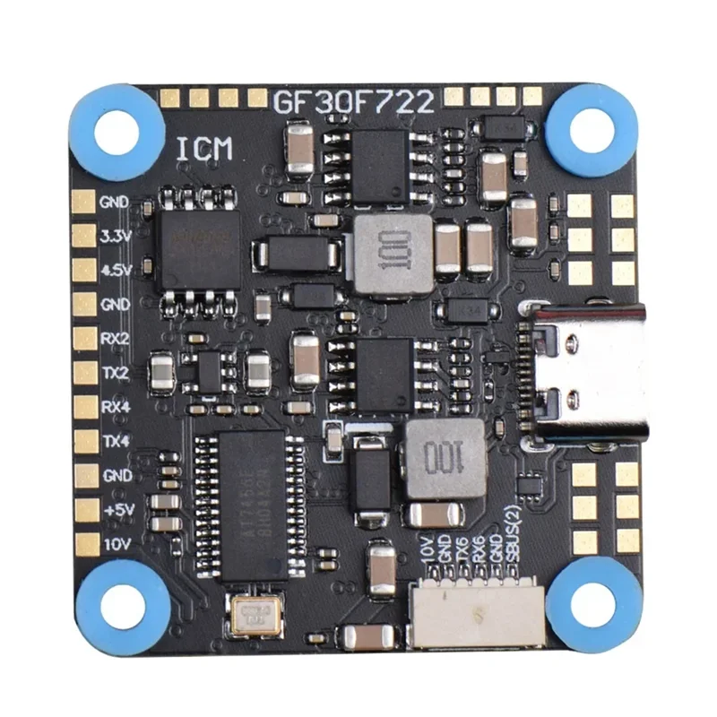 

ABUO-For RC FPV Freestyle HD Drone Parts:F722 Baro OSD 5V 10V Dual BEC Flight Controller GF30F722-ICM 3-8S 30.5X30.5Mm