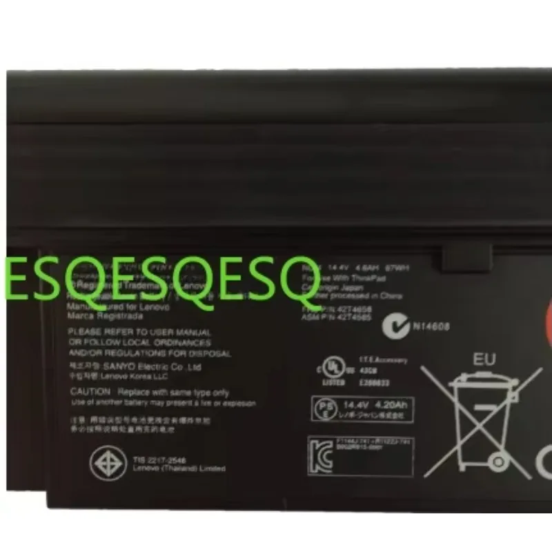 

8-элементный аккумулятор для ноутбука 14,4 В/67 Втч для Lenovo ThinkPad X200T Tablet X201T Series FRU 42T4658 42T4565 43R9257 Сменная батарея