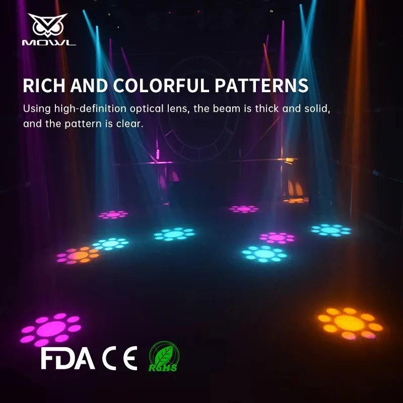 30W Mini DMX Gobo Spot LED Moving Head Projection Light Compact Projector for DJ Party Disco Club KTV Stage Lighting view 4