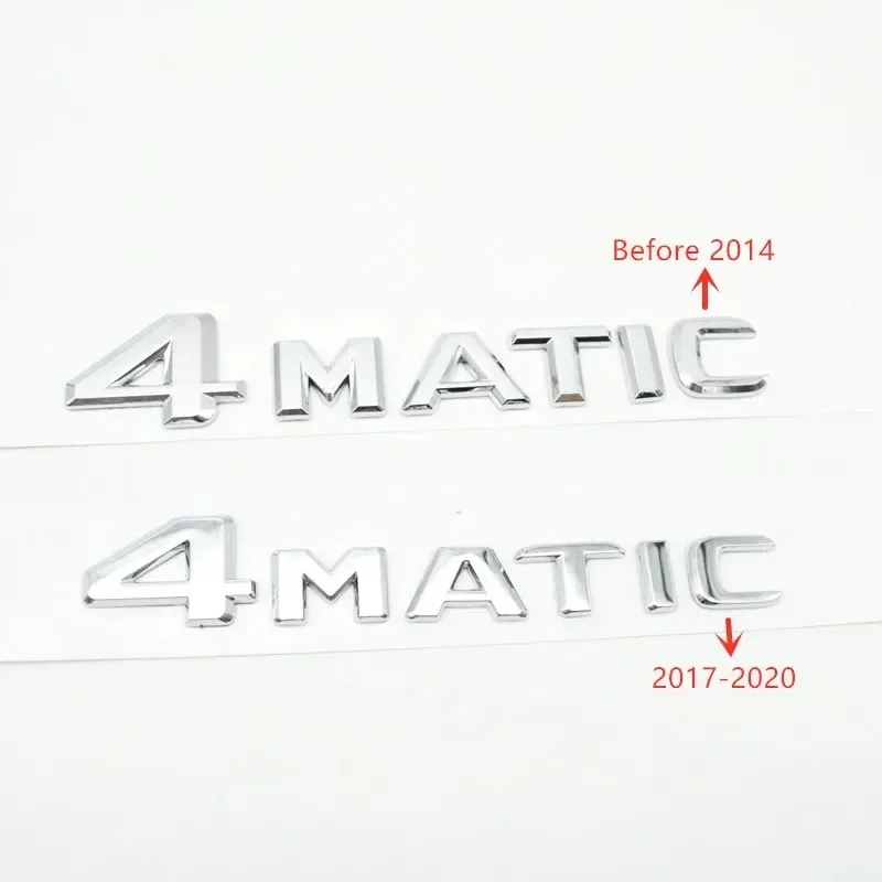 

3D ABS 4MATIC Letter Logo Trunk Lid Emblem Badge For A/B/C/E/G/S/ML/SL/CL/GLA/CLA Class Auto Styling