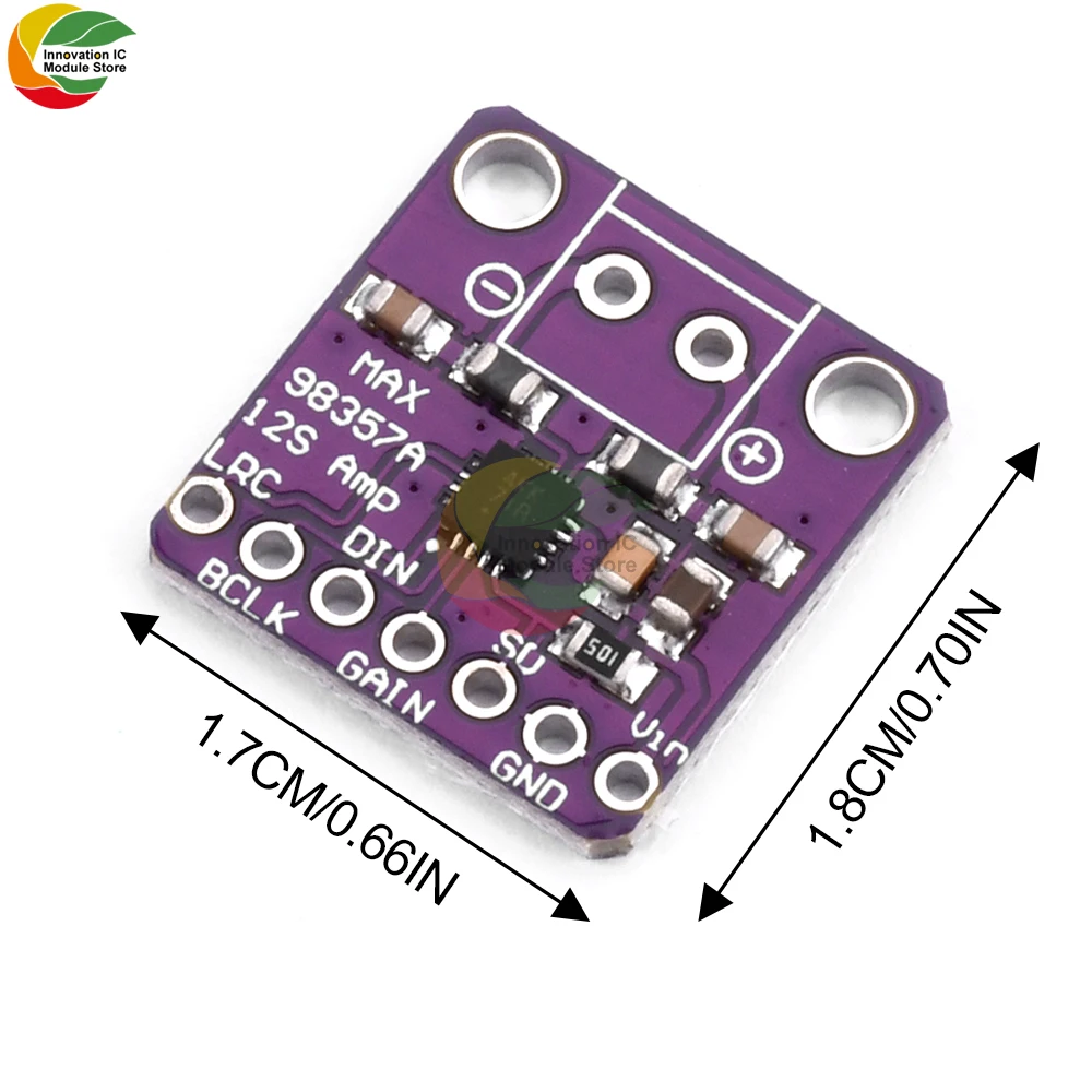 Alta qualidade max98357 max98357a i2s 3w classe d amplificador interface de fuga i2s dac decodificador para raspberry pi esp32