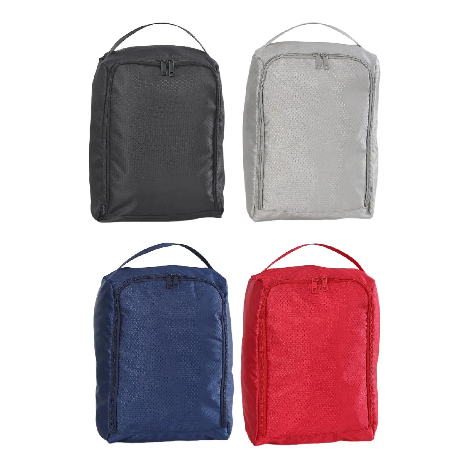 

Golf Shoe Bag Large Capacity Breathable Waterproof Outdoor Travel Lightweight Zippered Shoe Carrier Portable Oxford Cloth