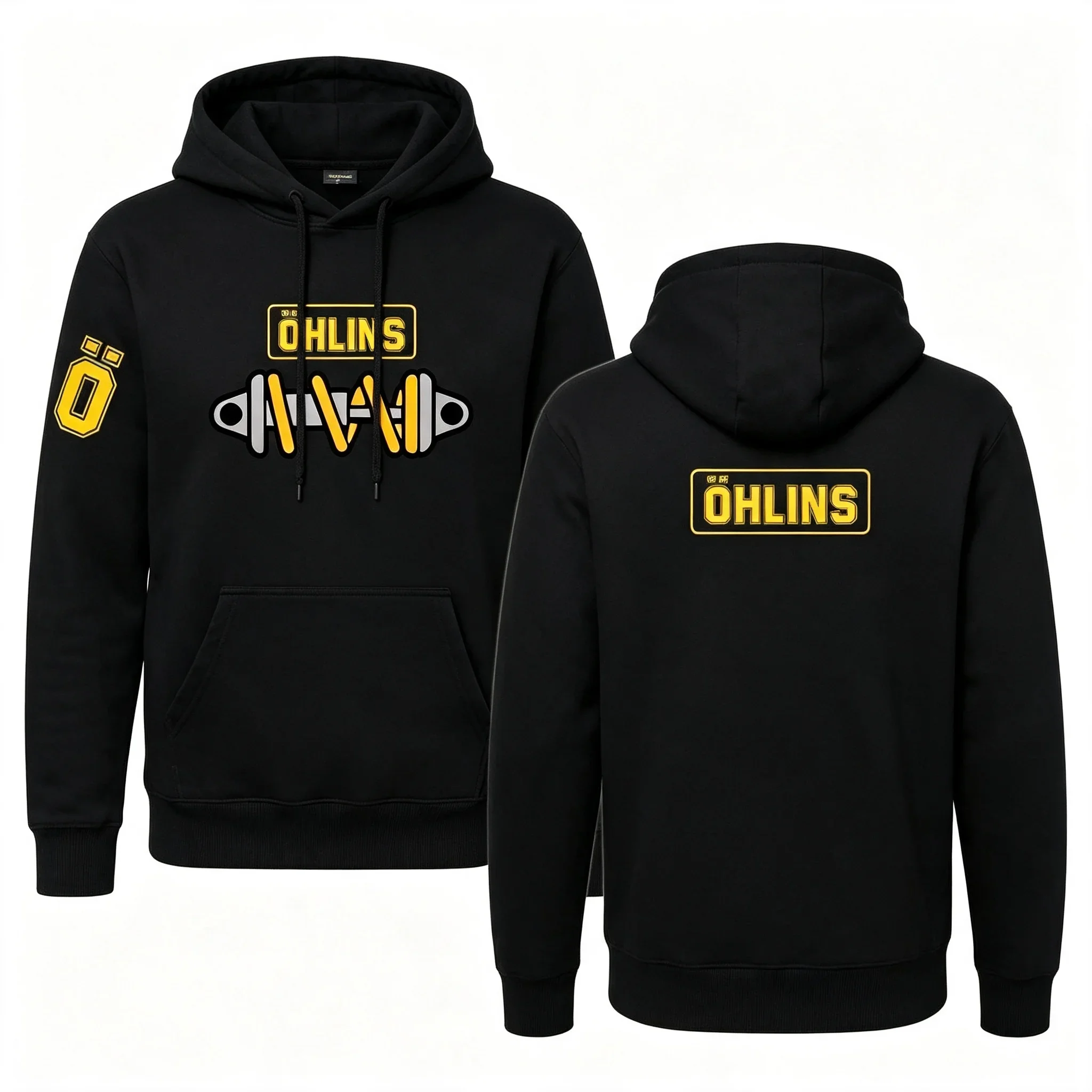 Men Ohlins Shock Suspension Car Motorcycle Sport Racing Hoodie Autumn and Winter Casual Oversized Men's and Women's Hoodie