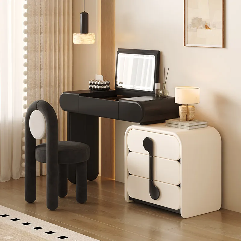 

Italian Princesd Dressing Table Cute Natural Bedroom Standing Dressing Table Antique Chair Tocador Maquillaje Furnitures