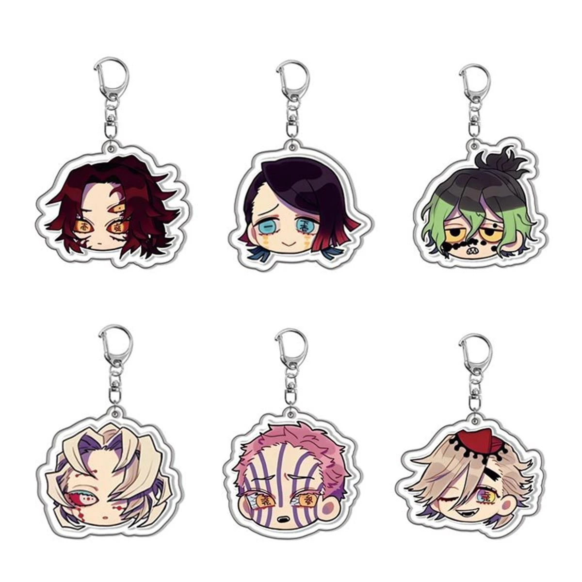 Anime GOODS Acrylic Keychain cute y2k Demon Slayer keychain for bag keys car key bag backpack collection display accessories