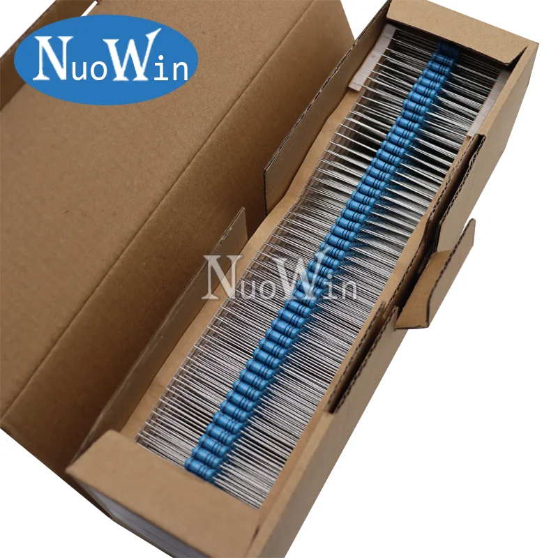 1000pcs/Lot 1W Metal Film Resistor 1% 1R~1M 2.2R 10R 33R 47R 100R 220R 1K 2.2K 10K 33K 47K 100K 330K 470K 0.1 0.22 150 470 ohm