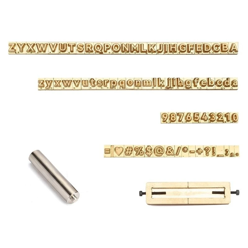 Cost Effective Flexible 83PCS Brass Stamping Tool Set Alphabets Letters Numbers Symbols Characters Molds For Leather Metal