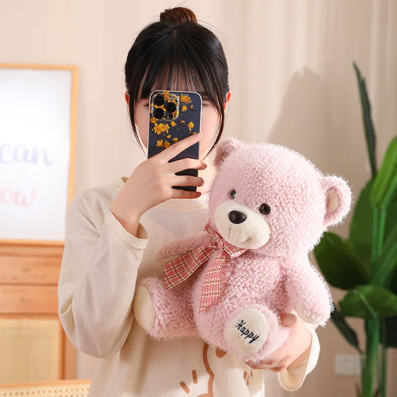 23/30/40cm Cartoon Bow Teddy Bear Plush Toy Cute Stuffed Animals Bears Plushies Doll Kawaii Soft Kids Toys for Girls Boys Gifts