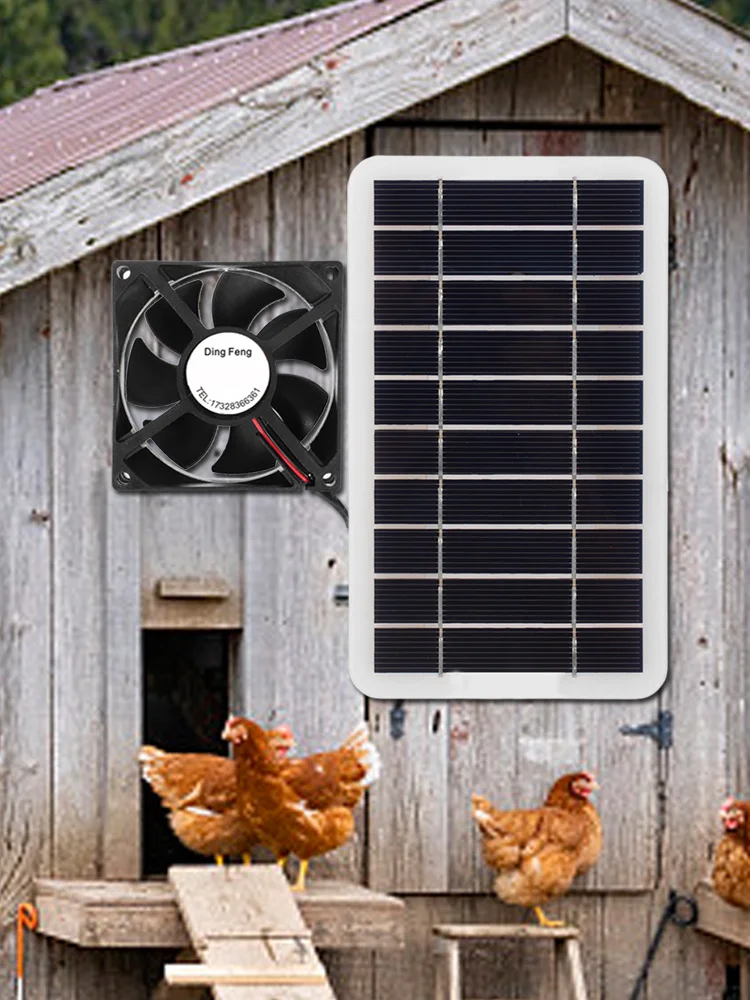 Solar Panel Powered Fan Ventilator 30w Exhaust Fan Outdoor Ventilation Equipment For Greenhouse Motorhome House Chicken House