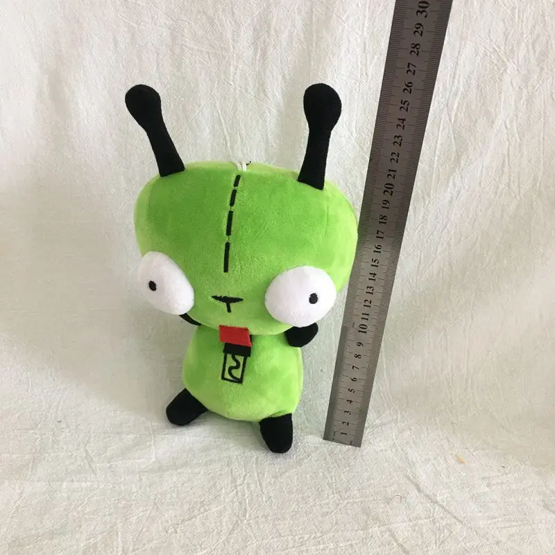 2024 New Alien Invader Zim 3D Eyes Robot Gir Knapsack Cute Stuffed Plush Green Kawaii Plush Doll Knapsack for Gir’s Xmas Gifts