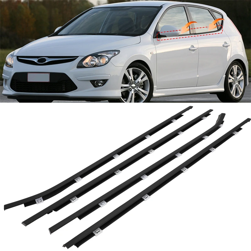 Auto okno weatherstrip pečeť pás stříhat pečetního proužky pro hyundai I30 FD poklop 2007 - 2011 2012 guma vnější okno sklo pečeť