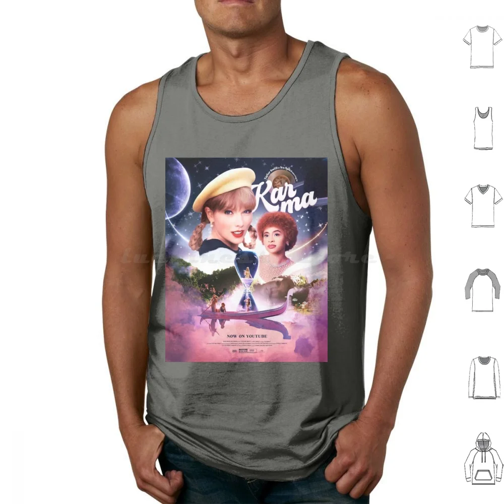 Karma Ft. Ice Spice Poster Tank Tops Vest Sleeveless Ice Spice Swiftie Music Video