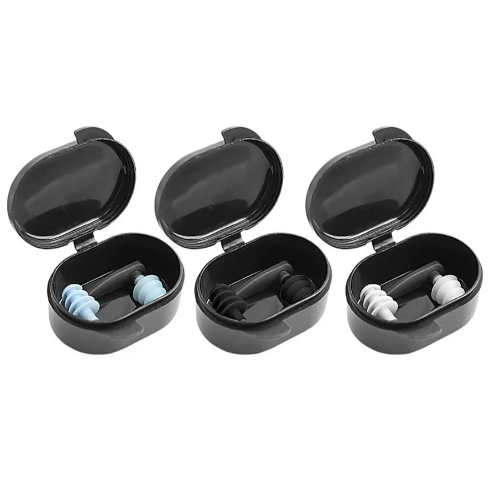 Nouveaux bouchons d'oreille de natation bouchons d'oreille de Protection d'oreille en Silicone bouchons d'oreille conception étanche à 4 couches confortables pour la douche natation bain