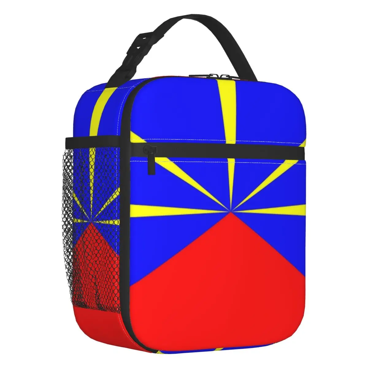 

974 Reunion Island Flag Insulated Lunch Bags for Women Reunionese Proud Portable Thermal Cooler Food Lunch Box School