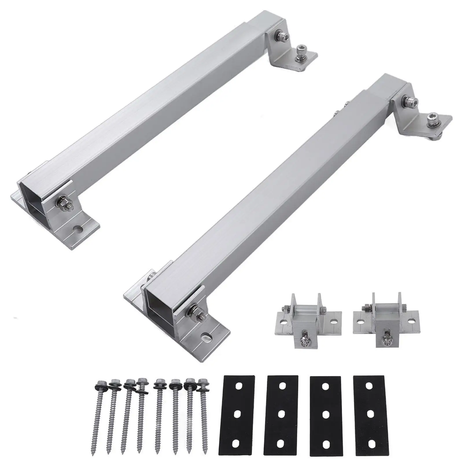 

Adjustable Solar Panel Mounting Bracket Rack Anodized for ground for balcony - 15° to 30° Tilt