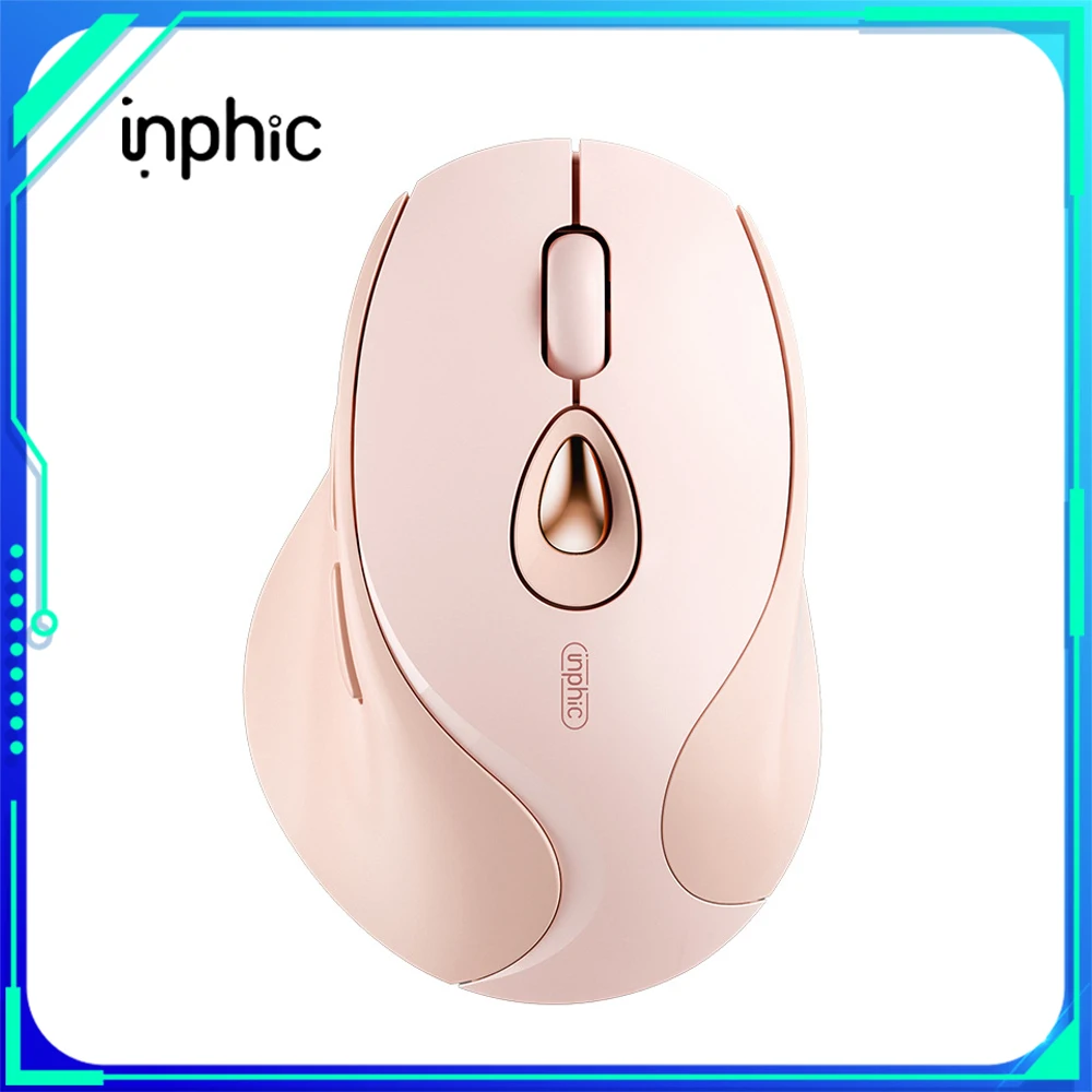 

New INPHIC DR801 Wireless Bluetooth Mouse Three Mode 2.4GHz Gaming Mouse Ergonomics Customized PC Gamer Accessories Girl Gift