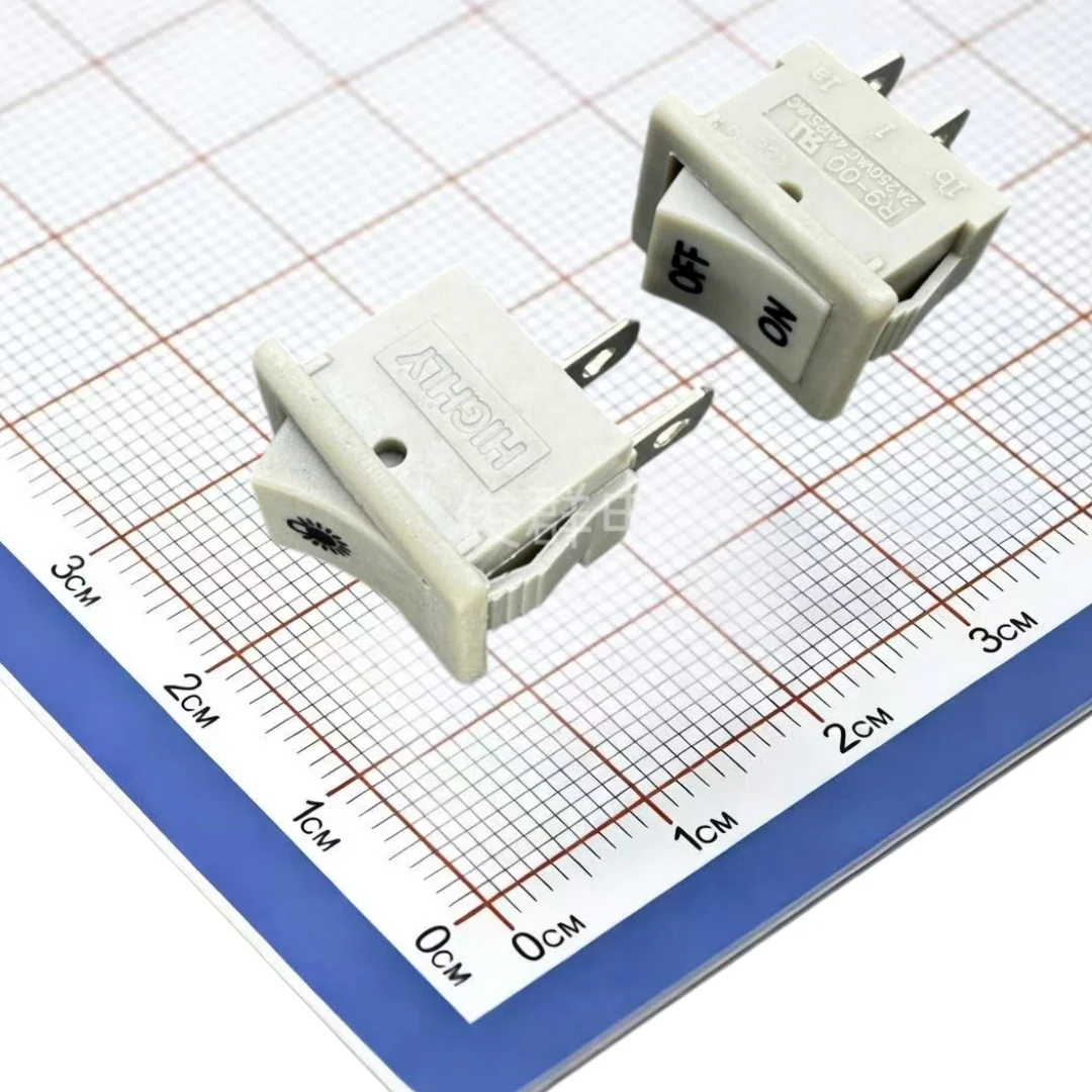 10PCS/ R9-22A rocker rocker switch 2 feet 2 gear 2A250V power button