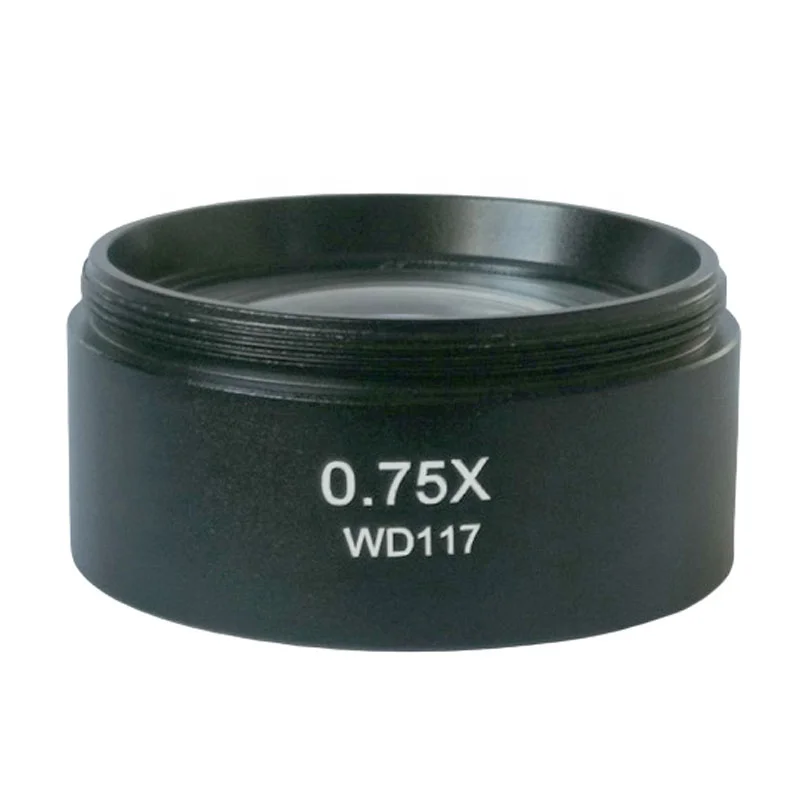 

AU0745-075X 0.75X Auxiliary Lens (For 0.7x-4.5x Head) Microscope Auxiliary Objective