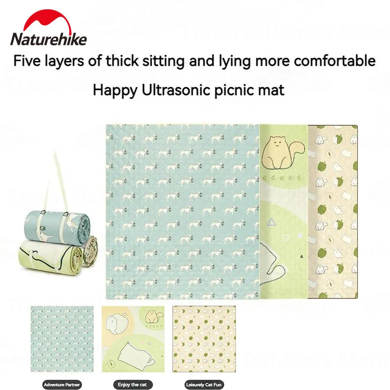 Naturehike Camping Ultrasonic Mat Outdoor Picnic Mat Trip Thickened Groundsheet Moistureproof Pad Waterproof Can Machine Washed