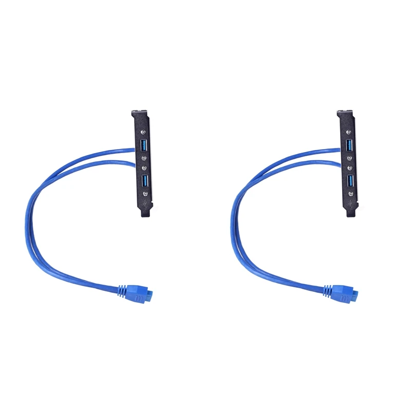 

2X 20-контактный к USB 3,0 двухпортовый кабельный разъем, Расширьте порт USB 3.0 на материнской плате до компьютера