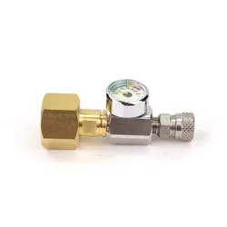 Co2 hpa Luft füll stations adapter mit cga320 oder w 21,8 oder g3/4-Anschluss an 8mm Schnell kupplung mit Manometer