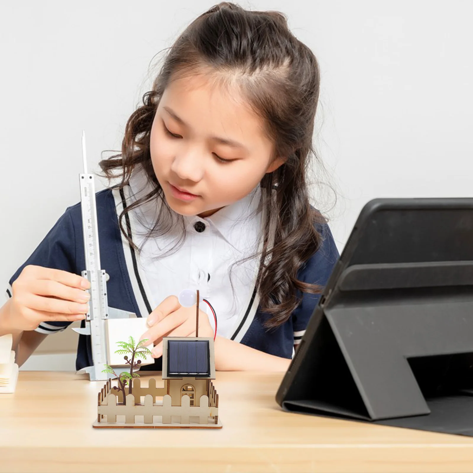 Solar Garden Light Science Kit DIY Lamp Model Physics Experiment Project Educational Supplies Kids STEM Teaching Aids Solar