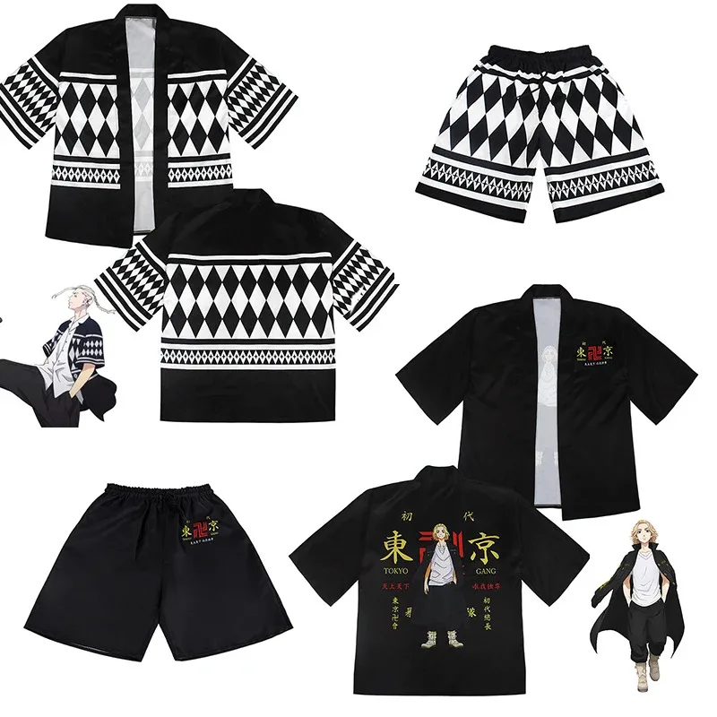 

2025 New Cosplay Anime Dragons Tokyo Revenge Japanese Kimonos Haori Tokyo Avengers Cosplay The Avengers of Tokyo Kimono Cloak Dr