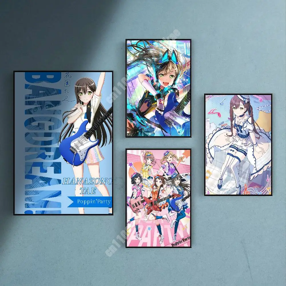 

Bandori Tae Hanazono Popipa Band Aesthetic Poster Gallery Prints HD Home Wall Art Stylish Decoration