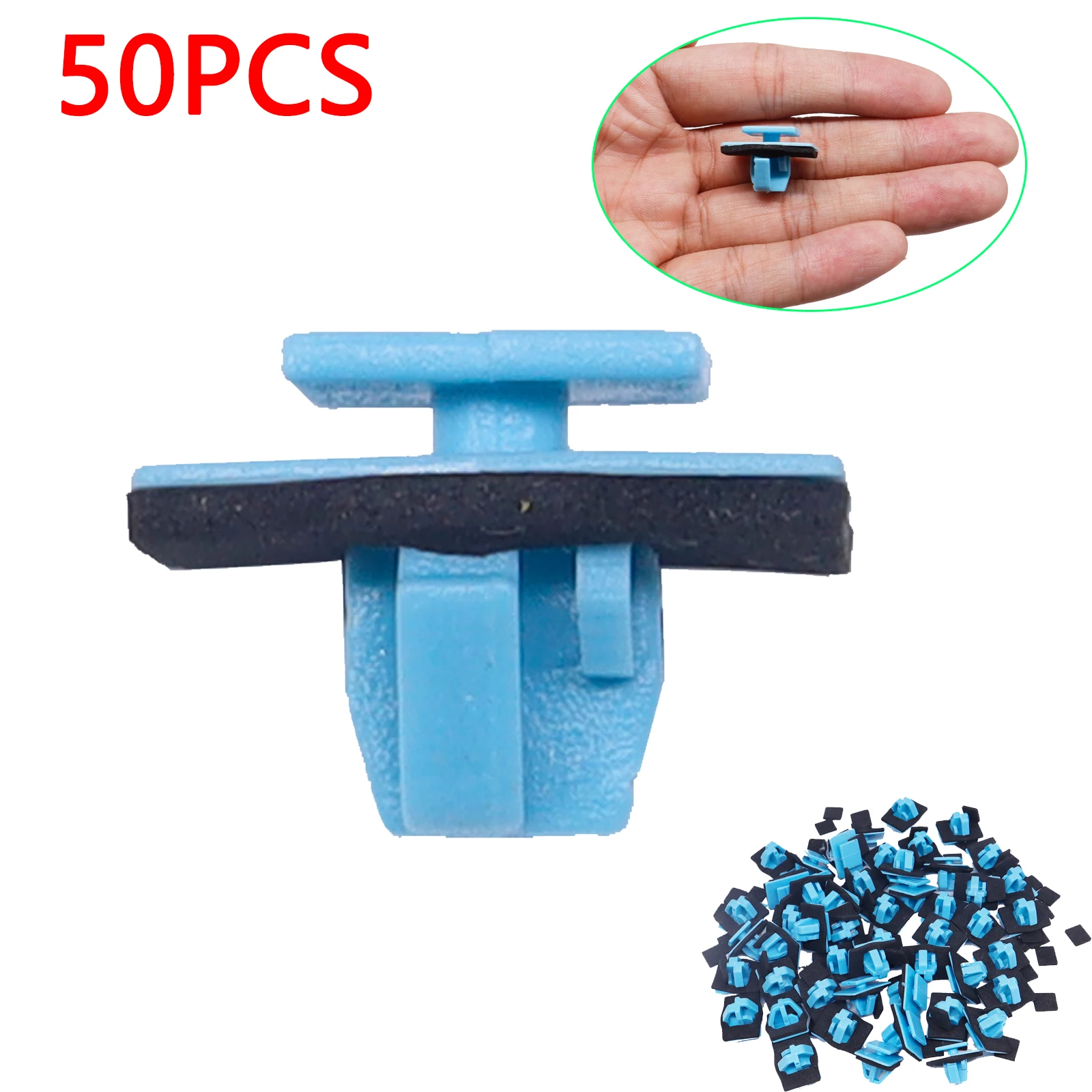 50Pcs Car Trim Panel Strip Clips Interior Door Card Fixing Lining Styling Headlining Retainer Rivets Fastener For Hyundai Santa