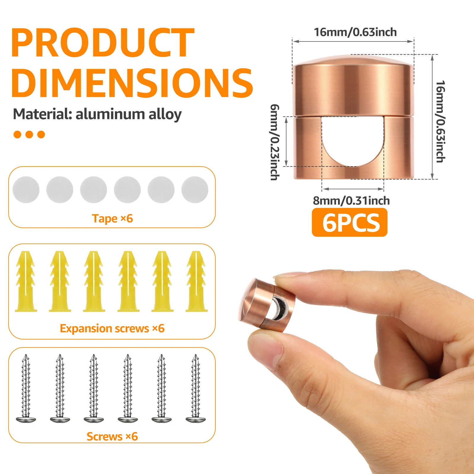 6Pcs Metal Cable Clips Aluminu - đánh giá và giá Desk Cable Clip