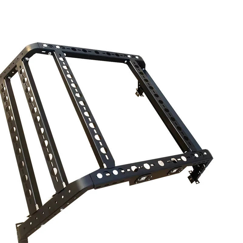 New Design 4x4 Overland Pickup Trucks Bed Rack Adjustable Truck Cargo Carrier Compatible With Dodge Ram Chevy Silverado