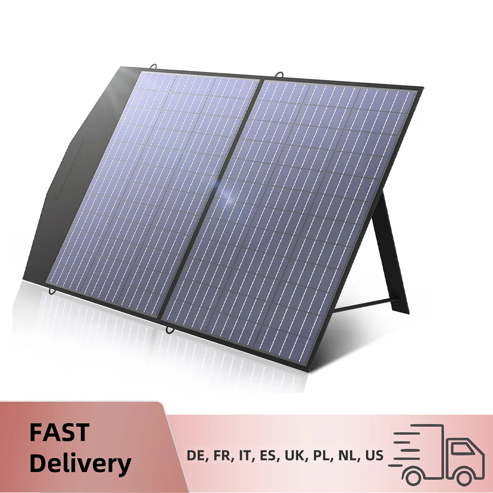 ALLPOWERS Solar Charger 18V 100W Foldable Solar Panel Suit For Portable Power Station/Generator Outdoor Travel Camping