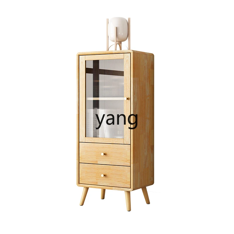 

ZJJ sofa side cabinet side TV living room solid wood chest storage storage