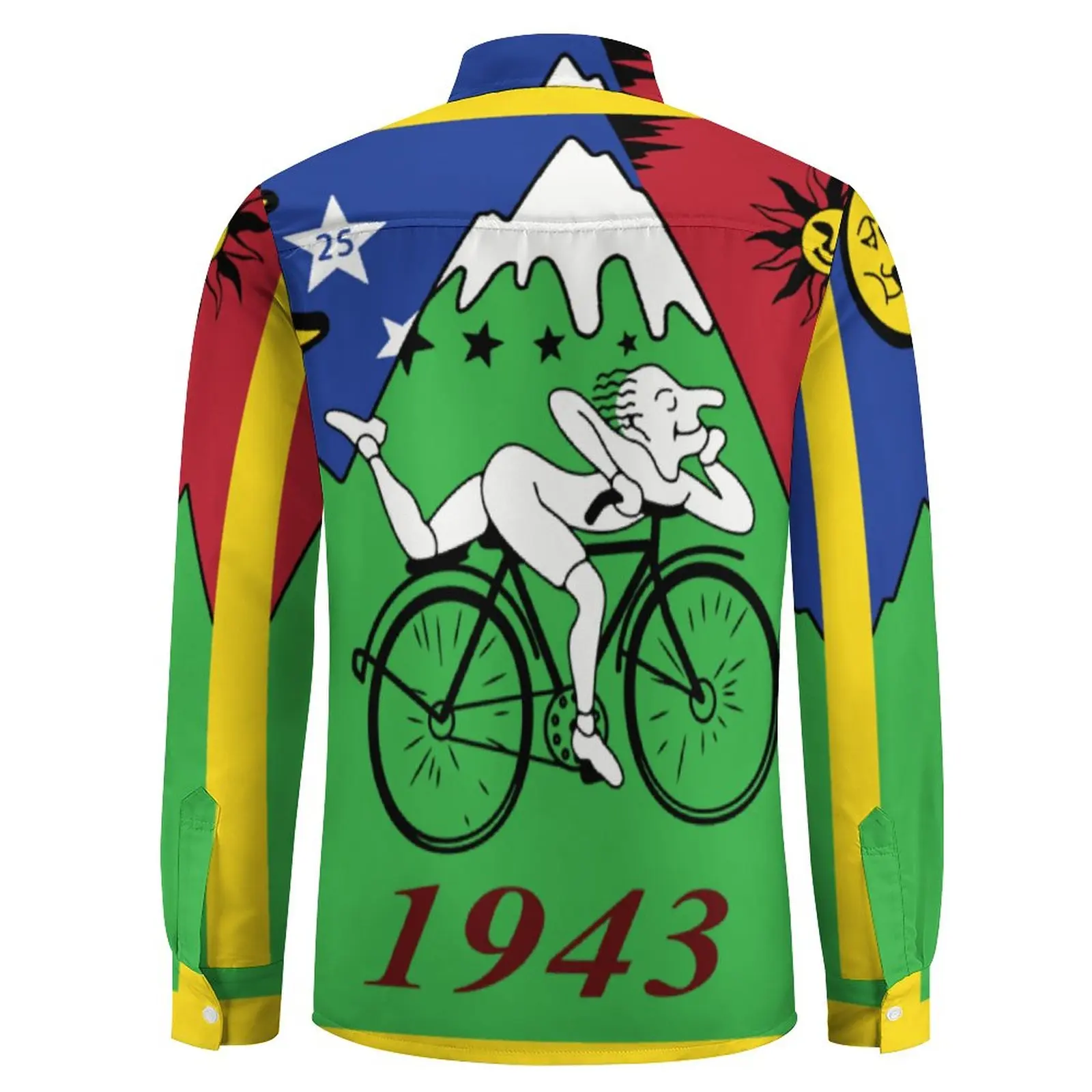 Albert Hoffman Fiets Dag 4K Herontwerp Versie Lsd Shirt Lsd Fiets Dag 75 Fiets Dag Casual Shirts Lange Mouw Y 2K Blouses