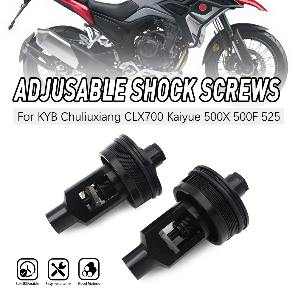 

Front Tube Adjustale Fork Caps For CFMOTO CLX700 800MT Preload Fork Bolts Cover 800NK KOVE 525 500X F