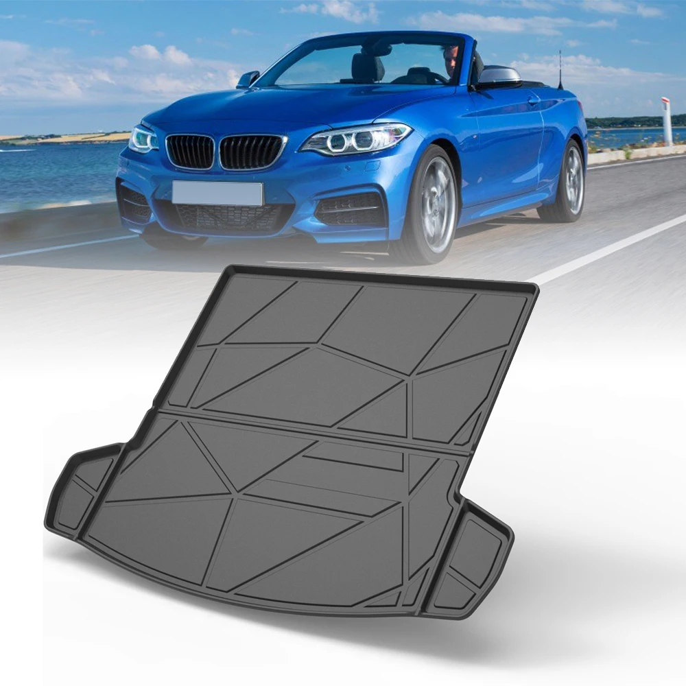 

TPE Car Rear Trunk Mat Storage Box Pad For BMW 2 Series Convertible 2018-2019 Waterproof Protective Rubber Car Mats