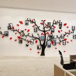 Frame Tree 3D Acrylic Crystal 3D Wall Decal Company Background Wall Living Room Art Decal