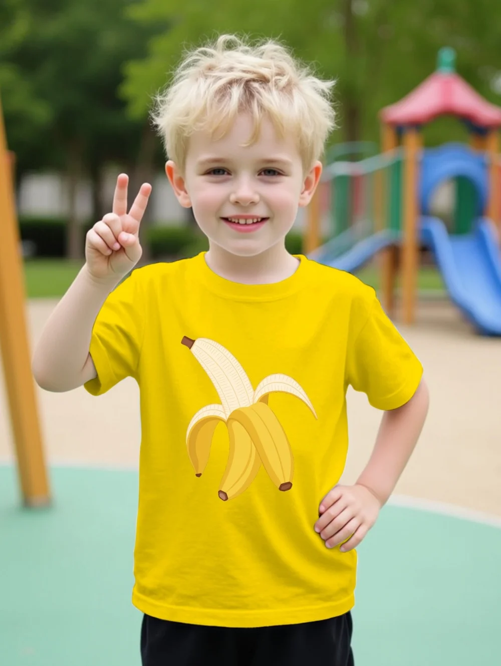 

Funny Fruit T Shirt Fashion Banana Pattern 3D Print Summer Casual Children's T-Shirts Boys Girls Outdoors T-Shirts for Children