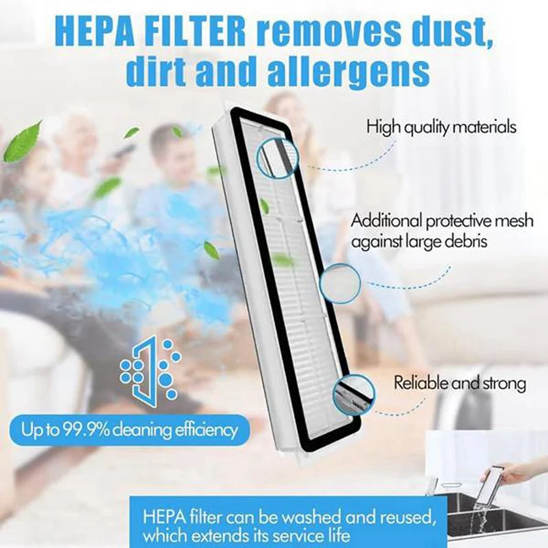 For Dreame Bot D9 Plus Robot Replacement Spare Parts Vacuum Accessories  Main Side Brush Hepa Filter Mop Cloth Dust Bag