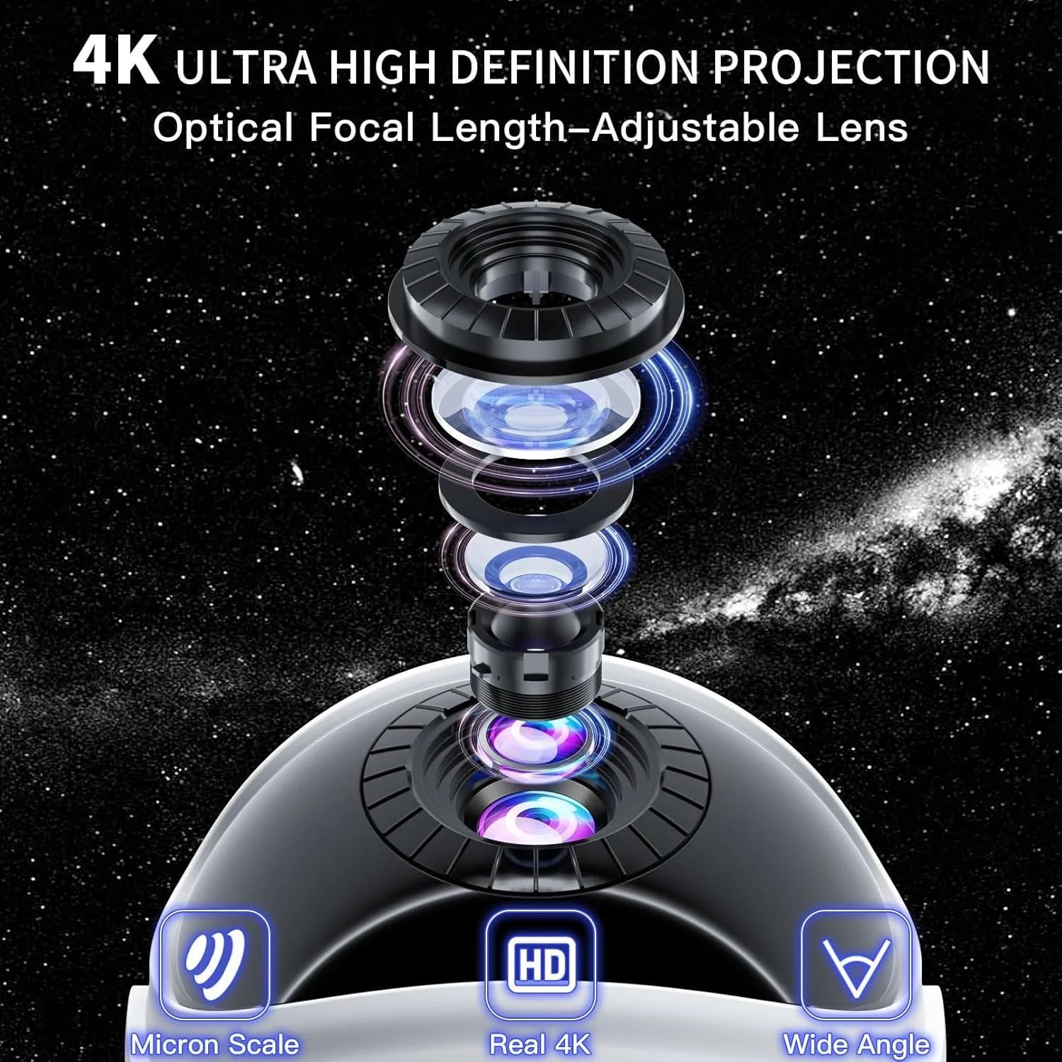 Proyector de cielo estrellado de astronauta, luz nocturna, nebulosa, techo, galaxia, luces LED para dormitorio, sala de juegos, regalo decorativo para niños