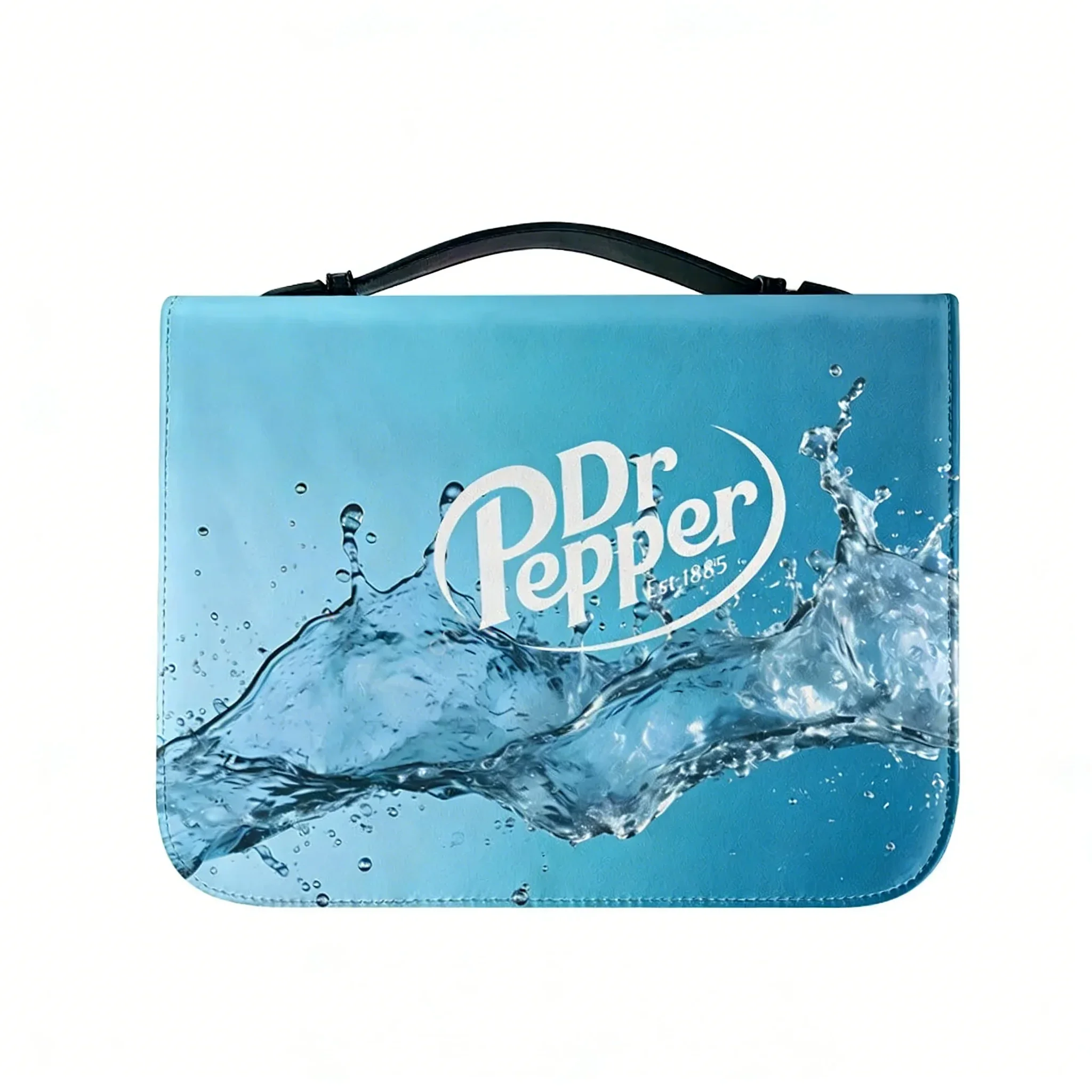 Bolsas para Biblia D-DR, Regalos Cristianos P-Pepper, Funda Personalizada para Biblia, Bolsa de Cuero Impermeable con Bolsillos, Estuche