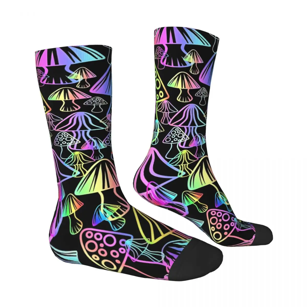 Magic Mushrooms Socks Sports 3D Print Boy Girls Mid-calf Sock