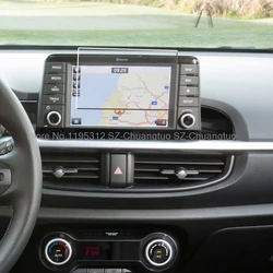 Tempered glass screen Protector film For Kia Picanto Morning 2017 2018 2019 2020 car GPS navigation screen anti-scratch film