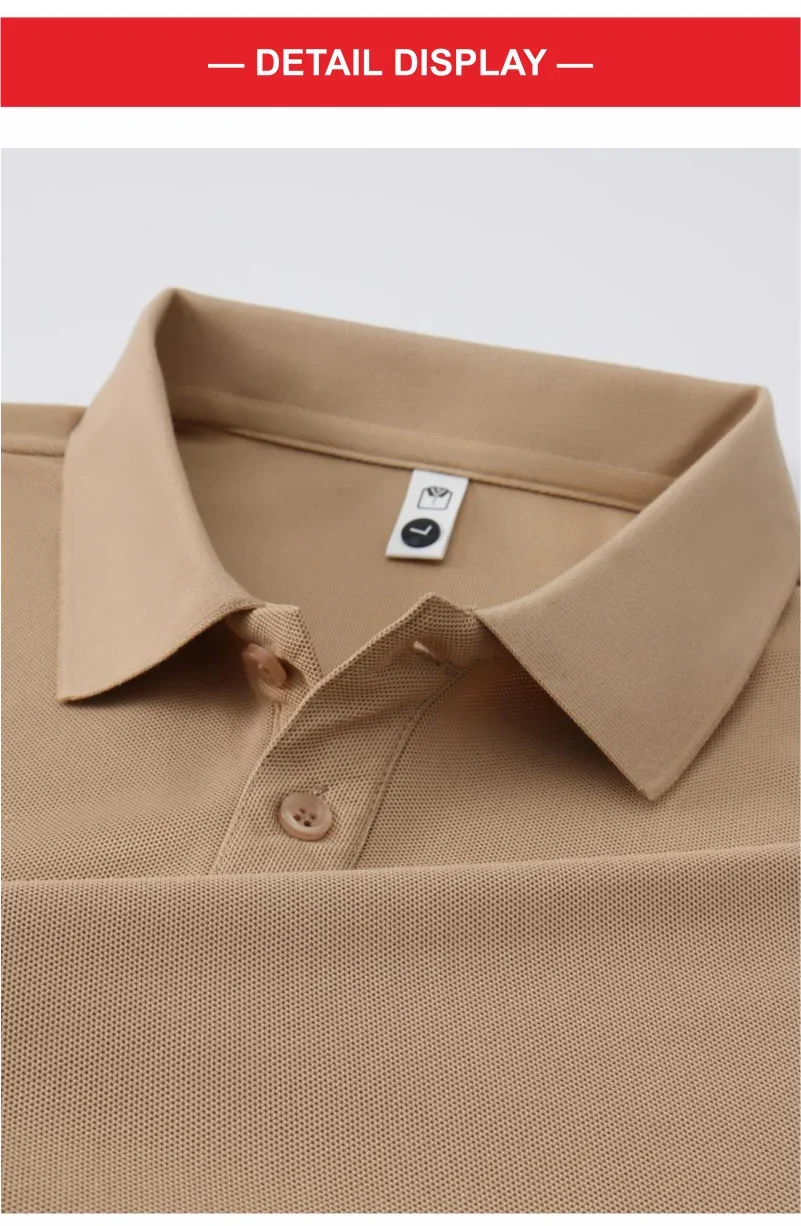 Poloshirt mit individuellem Logo-Druck für Herren und Damen, 16-farbige Sommer-Modeoberteile – Detail 7