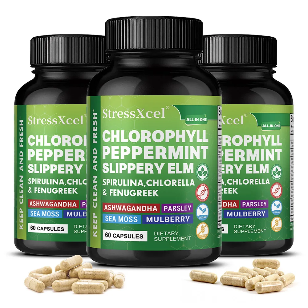 

Капсулы с хлорофиллом, поддерживающие ежедневную свежесть, здоровье кожи, пищеварение и антиоксидантную защиту, с высокой усвояемостью, без ГМО.