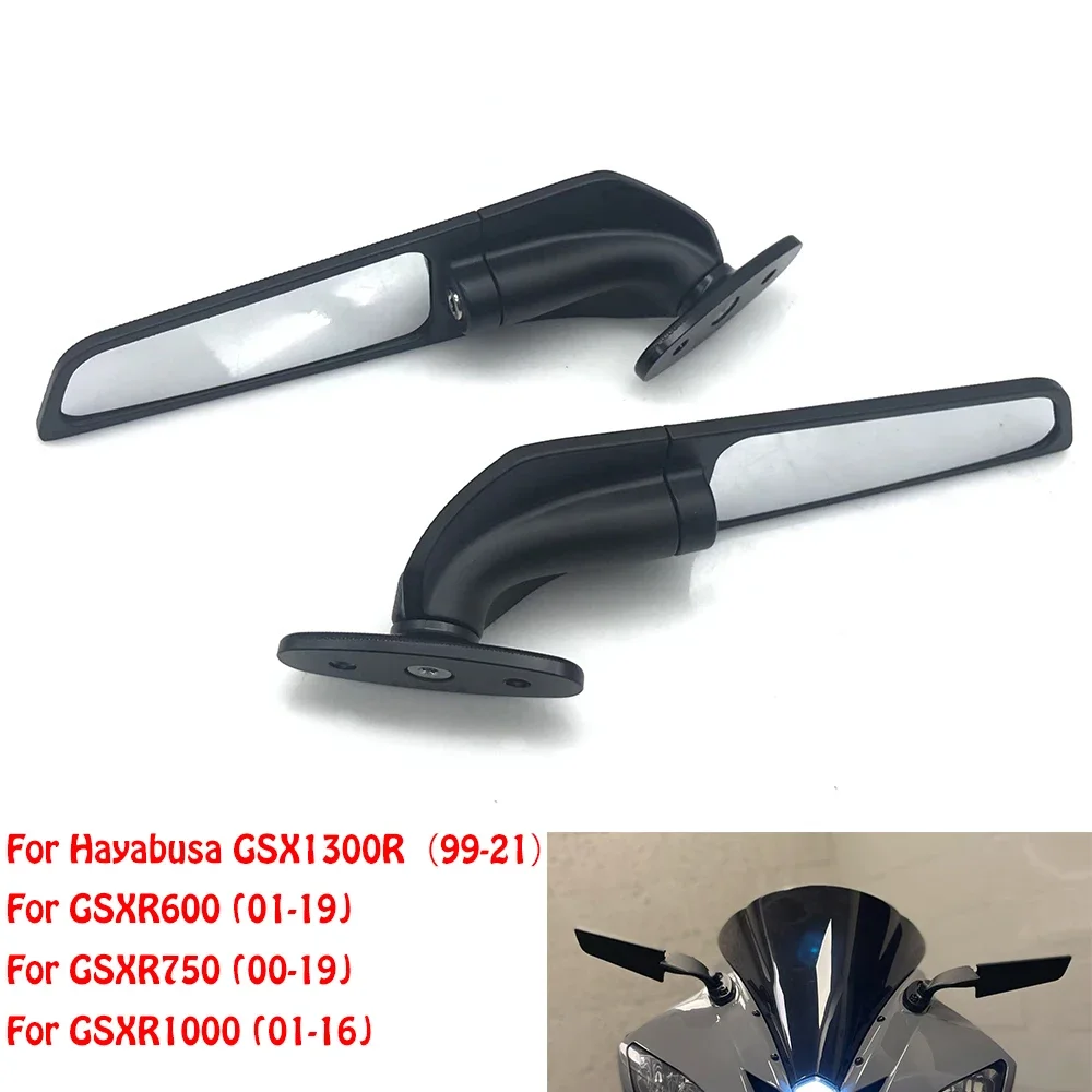 

Motorcycle Adjustable Rotating Rearview Mirror Modified Wind Wing Winglets For SUZUKI Hayabusa GSX1300R GSXR GSX-R 600 750 1000
