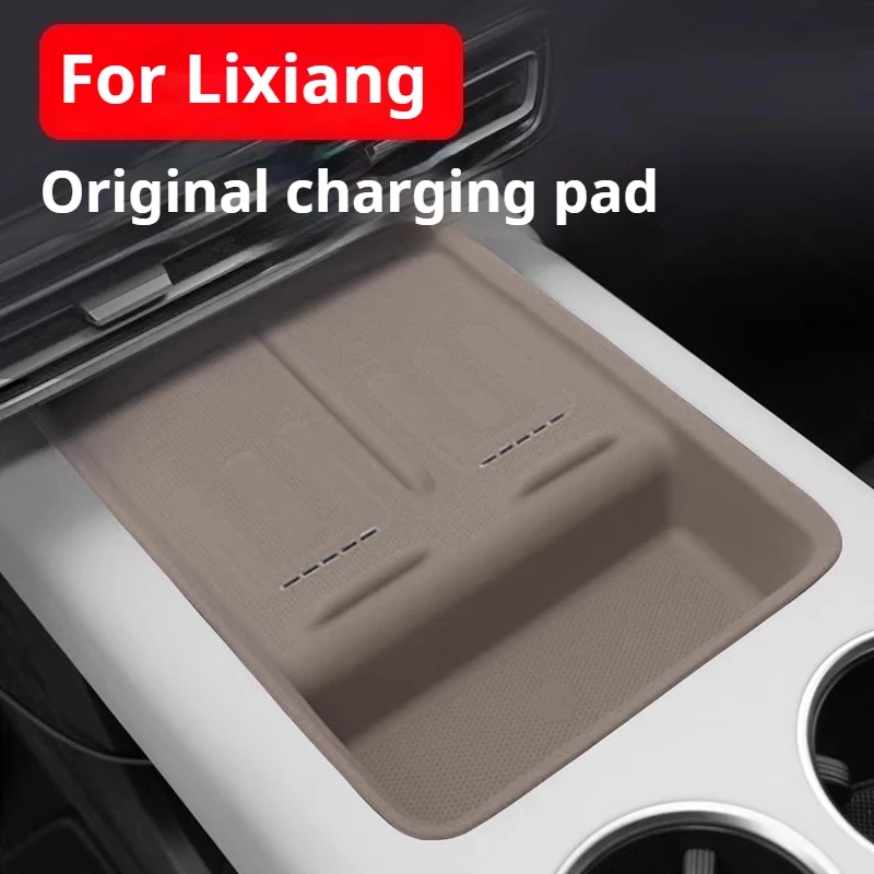 

For Li Lixiang L6 L7 L8 L9 MEGA Car Central Control Silicone Wireless Charging Storage Box Anti-scratch Interior Protection Mats