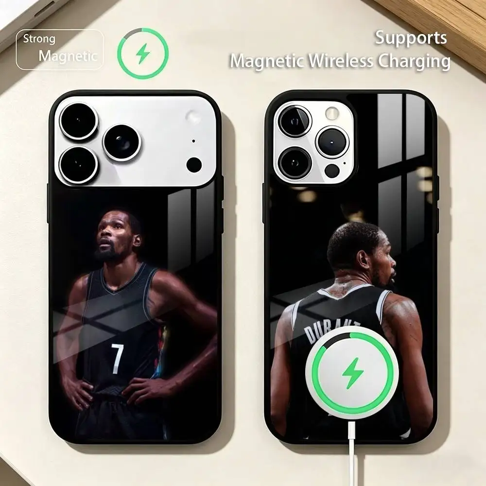 

K-Kevin D-Durant Basketball Phone Case For iPhone17,16,15,14,13,12,11 Plus,Pro Compatible with magnetic wireless charging