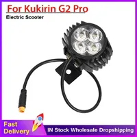 Front Headlight for Kukirin G2 Pro KUGOO KIRIN G2 MAX E- Scooter Bars Headlight Handlebar Lights Front LED Lights Accessories